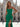 Two Pieces Ruched Bust Pleated Backless Long Mermaid Prom Dress With Slit - Emerald Green