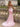 Strapless Sparkly Hot Fix Illusion Long Mermaid Prom Dress With Split in Pink
