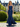 Strapless Sparkly Beading Satin Long Mermaid Prom Dress - Navy Blue