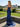 Strapless Sparkly Beading Satin Long Mermaid Prom Dress - Navy Blue