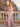 Strapless Polka Dot Bodice Maxi Formal Evening Dress in Pink