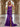 Bow Waist Spaghetti Strap Ruffle Mermaid Prom Dress With Slit - Purple