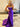Crystal Boned Mermaid Prom Dress With Waist Drop - Purple