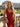 Deep V-Neck Crystal Mermaid Prom Dress in Red