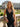 Deep V-Neck Crystal Mermaid Prom Dress in Black