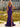 Deep V-Neck Crystal Mermaid Prom Dress in Purple