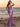 Spaghetti Strap Illusion Ruched Beading Bodice Mermaid Prom Dress - Purple