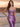 Spaghetti Strap Illusion Ruched Beading Bodice Mermaid Prom Dress - Purple