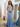 Tank V-Neck Hand Beading Bodice Mermaid Prom Dress - Blue
