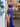 Two Pieces Sparkly Beading Illusion Bodice Mermaid Prom Dress With Slit - Royal Blue
