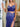 Two Pieces Sparkly Beading Illusion Bodice Mermaid Prom Dress With Slit - Royal Blue