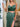 Two Pieces Sparkly Beading Illusion Bodice Mermaid Prom Dress With Slit - Emerald Green