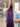 Two Pieces Sparkly Beading Illusion Bodice Mermaid Prom Dress With Slit - Purple