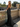 Halter Bow Back Bodice Pleated Long Mermaid Prom Dress in Black