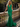 Halter Bow Back Bodice Pleated Long Mermaid Prom Dress in Emerald Green