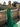 Halter Bow Back Bodice Pleated Long Mermaid Prom Dress in Emerald Green