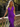 Halter Bow Back Bodice Pleated Long Mermaid Prom Dress in Purple
