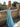 Halter Bow Back Bodice Pleated Long Mermaid Prom Dress in Baby Blue