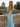Halter Bow Back Bodice Pleated Long Mermaid Prom Dress in Baby Blue