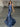Halter Ruched Lace Up Bodice Mermaid Long Prom Dress - Blue