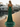 Halter Ruched Lace Up Bodice Mermaid Long Prom Dress - Emerald Green