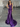 Halter Ruched Lace Up Bodice Mermaid Long Prom Dress - Purple