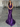 Halter Ruched Lace Up Bodice Mermaid Long Prom Dress - Purple