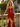 Sparkly Beading Cut Front Lace Up Ruched Bodice Long Mermaid Prom Dress in Red