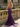 Sparkly Beading Cut Front Lace Up Ruched Bodice Long Mermaid Prom Dress in Grape