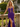 Sparkly Beading Cut Front Lace Up Ruched Bodice Long Mermaid Prom Dress in Purple