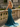 Sparkly Beading Cut Front Lace Up Ruched Bodice Long Mermaid Prom Dress in Teal
