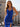 Luxury Hot Fix Crystal Halter Corset Mermaid Long Prom Dress With Slit - Royal Blue