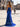 Luxury Hot Fix Crystal Halter Corset Mermaid Long Prom Dress With Slit - Royal Blue