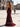 Luxury Hot Fix Crystal Halter Corset Mermaid Long Prom Dress With Slit - Burgundy