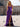 Luxury Hot Fix Crystal Halter Corset Mermaid Long Prom Dress With Slit - Purple
