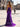 Luxury Hot Fix Crystal Halter Corset Mermaid Long Prom Dress With Slit - Purple