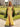 Luxury Hot Fix Crystal Halter Corset Mermaid Long Prom Dress With Slit in Yellow