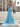 3D Flowers Hot Fix Crystal Ruched Bust Illusion Mermaid Long Prom Dress With Slit - Blue