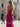 Spaghetti Shoulder Straps Bodice Pleated Mermaid Long Prom Dress With Slit - Fuchsia