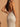 Halter Sparkly Hot Fix Long Mermaid Prom Dress in Champagne