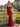 Backless V-Neck Satin Long Mermaid Prom Dress With Drop Train in Red