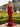 Backless V-Neck Satin Long Mermaid Prom Dress With Drop Train in Red