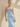 Sparkly Crystal Backless Criss Cross Long Mermaid Prom Dress in Sky Blue