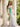 V-Neck Polka Dot Ribbon Bust Long  Mermaid Prom Dress in White