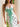 V-Neck Polka Dot Ribbon Bust Long  Mermaid Prom Dress in White