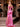 Off Shoulder Mermaid Prom Dress Long With Split - Hot Pink