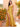 Cut Front Croset Bodice Mermaid Prom Dress With Slit - Mustard Yellow