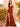 Cut Front Croset Bodice Mermaid Prom Dress With Slit - Rust