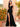 Cut Front Croset Bodice Mermaid Prom Dress With Slit - Black