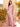 Cut Front Croset Bodice Mermaid Prom Dress With Slit - Pink